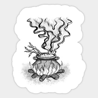 Witch's cauldron Sticker